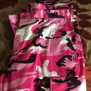 Pink camo pants